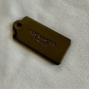 Coach Dark Gray Metal Charm